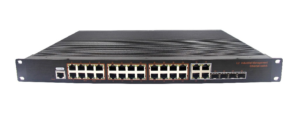 千兆4光24電網管型POE交換機