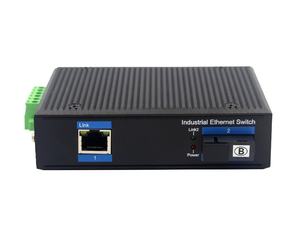 百兆1光1電非網管型POE交換機