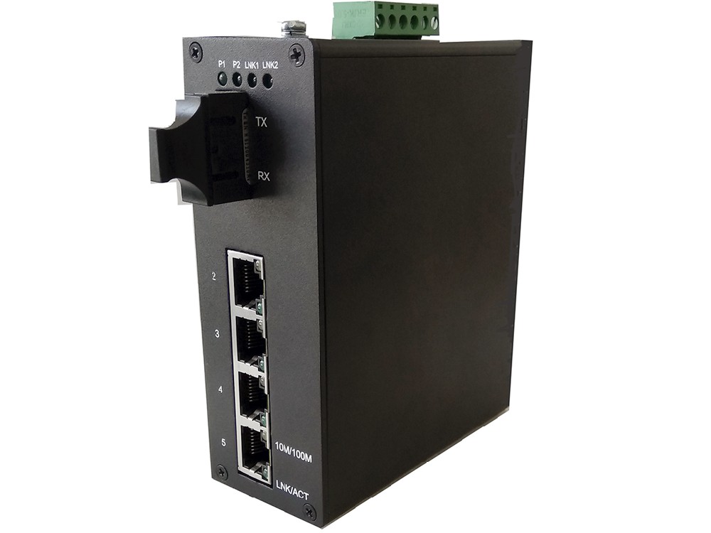 1光4電百兆工業以太網交換機（B系列）