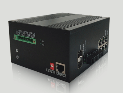 2千兆2光8電串口網管交換機