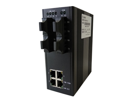 4光4電百兆工業以太網交換機